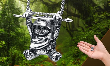 Gallery Feature Image of Ewok Slider Necklace Jewelry - Click to open image gallery