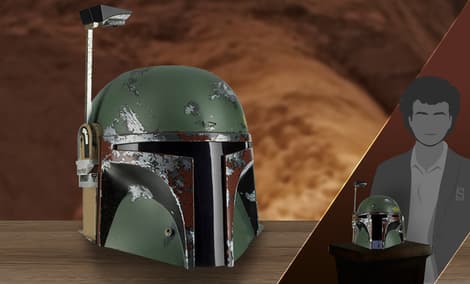 Gallery Feature Image of Boba Fett Precision Crafted Helmet Replica - Click to open image gallery