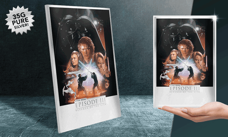 Gallery Feature Image of Revenge of the Sith Silver Foil Silver Collectible - Click to open image gallery