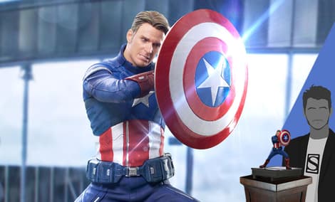 Gallery Feature Image of Captain America 2023 1:10 Scale Statue - Click to open image gallery