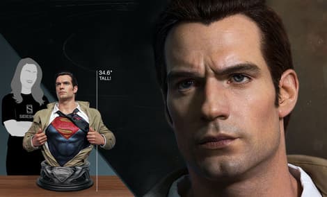 Gallery Feature Image of Superman Life-Size Bust - Click to open image gallery