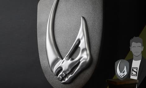 Gallery Feature Image of Mudhorn Signet Plaque Statue - Click to open image gallery
