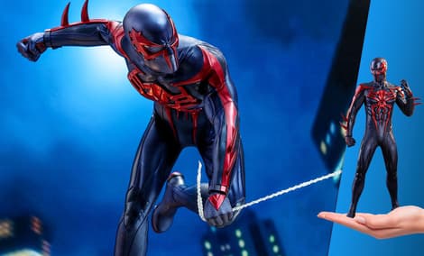 Gallery Feature Image of Spider-Man (Spider-Man 2099 Black Suit) Sixth Scale Figure - Click to open image gallery