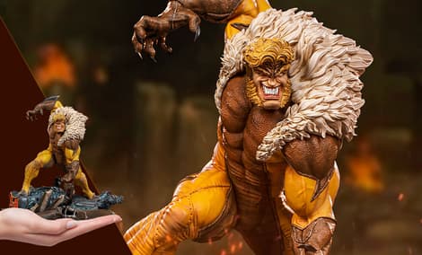 Gallery Feature Image of Sabretooth 1:10 Scale Statue - Click to open image gallery