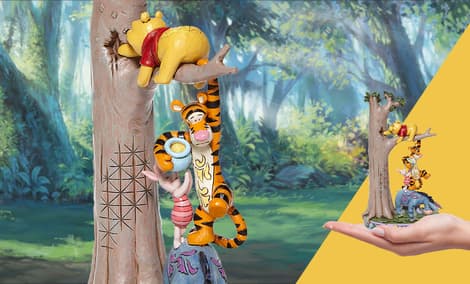 Gallery Feature Image of Tree with Pooh and Friends Figurine - Click to open image gallery