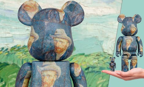 Be@rbrick Van Gogh Museum Self Portrait 100% and 400% Collectible Set by  Medicom