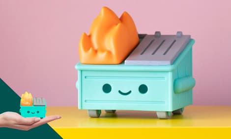 Gallery Feature Image of Lil Dumpster Fire Vinyl Collectible - Click to open image gallery