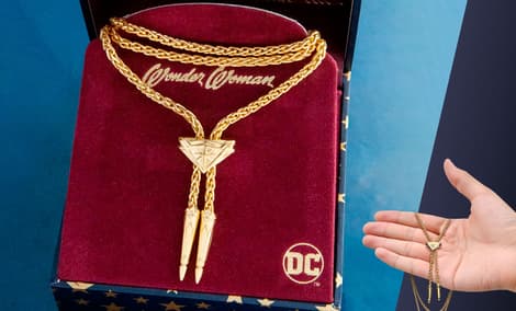 Gallery Feature Image of Wonder Woman Lasso Necklace (Gold) Jewelry - Click to open image gallery