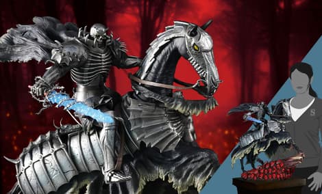 Gallery Feature Image of Skull Knight Statue - Click to open image gallery