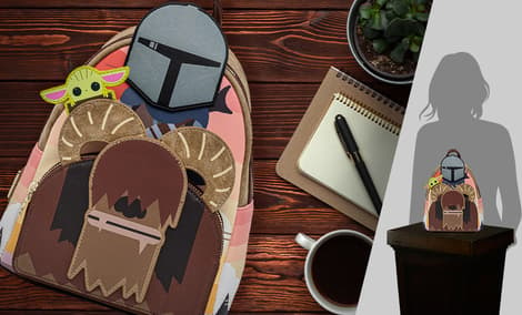 Gallery Feature Image of Mandalorian Bantha Ride Mini Backpack Apparel - Click to open image gallery