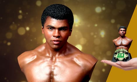 Gallery Feature Image of Muhammad Ali Bust - Click to open image gallery