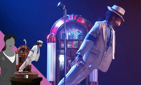 Gallery Feature Image of Michael Jackson: Smooth Criminal (Deluxe Version) 1:3 Scale Statue - Click to open image gallery