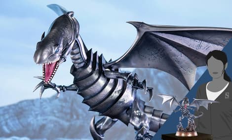 Gallery Feature Image of Blue-Eyes White Dragon (Silver Variant) Statue - Click to open image gallery