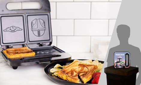 Gallery Feature Image of The Mandalorian Grilled Cheese Maker Kitchenware - Click to open image gallery