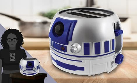 Gallery Feature Image of R2-D2 Deluxe Toaster Kitchenware - Click to open image gallery