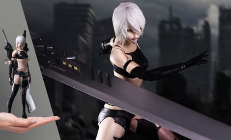 Gallery Feature Image of A2 (YoRHa Type A No.2) Deluxe Action Figure - Click to open image gallery