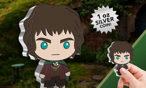 Gallery Feature Image of Frodo Baggins Silver Coin Silver Collectible - Click to open image gallery