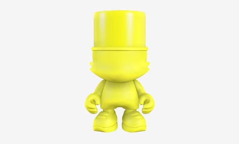 Gallery Feature Image of Yellow UberKranky Designer Collectible Toy - Click to open image gallery