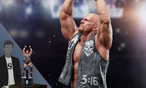 Gallery Feature Image of "Stone Cold" Steve Austin Statue - Click to open image gallery