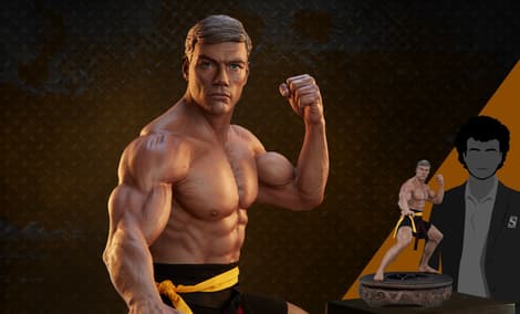 Gallery Feature Image of Jean-Claude Van Damme: Shotokan Autograph Edition Tribute 1:3 Scale Statue - Click to open image gallery