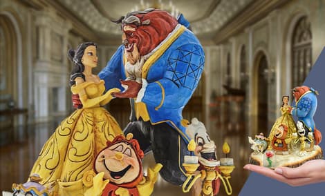 Gallery Feature Image of Beauty and the Beast Carved by Heart Figurine - Click to open image gallery