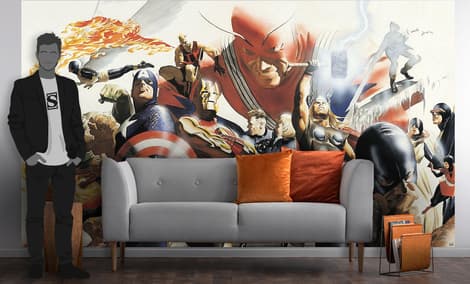 Gallery Feature Image of Marvel Alex Ross Wallpaper Mural Mural - Click to open image gallery