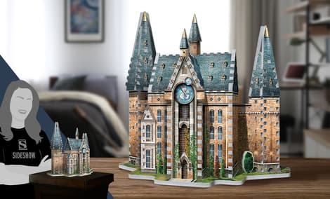 Gallery Feature Image of Hogwarts Clock Tower 3D Puzzle Puzzle - Click to open image gallery
