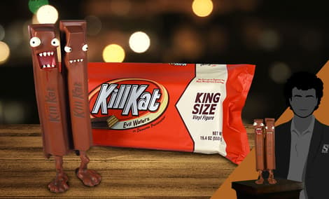 Gallery Feature Image of Kill Kat King Size Milk Chocolate Vinyl Collectible - Click to open image gallery