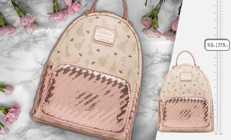 Gallery Feature Image of Disney Ultimate Princess Sequin Mini Backpack Backpack - Click to open image gallery