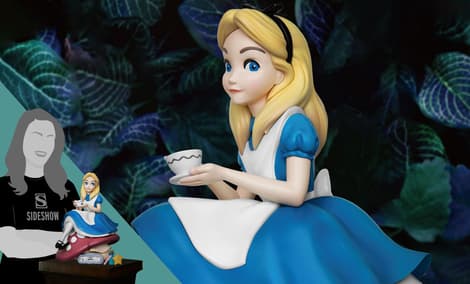 Gallery Feature Image of Alice in Wonderland Polystone Statue - Click to open image gallery