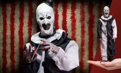 Gallery Feature Image of Art the Clown Sixth Scale Figure - Click to open image gallery