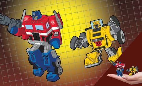 Gallery Feature Image of Optimus Prime x Bumblebee Retro Pin Set Collectible Pin - Click to open image gallery
