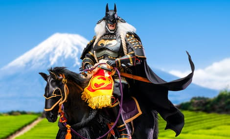 Gallery Feature Image of Ninja Batman 2.0 (Deluxe Version with Horse) Sixth Scale Figure - Click to open image gallery