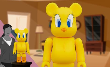 Gallery Feature Image of Be@rbrick Tweety 1000% Bearbrick - Click to open image gallery