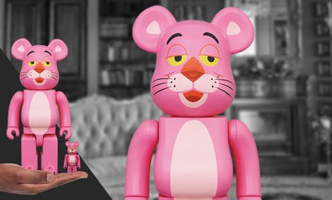 Gallery Feature Image of Be@rbrick Pink Panther 100% & 400% Bearbrick - Click to open image gallery