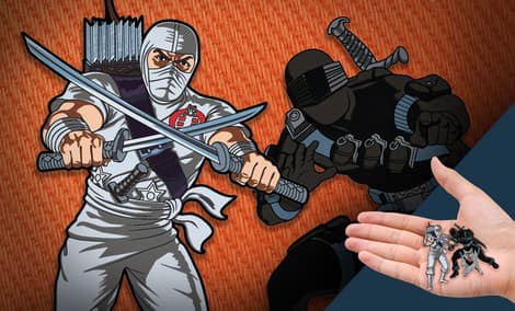 Gallery Feature Image of Snake Eyes x Storm Shadow Pin Set Collectible Pin - Click to open image gallery