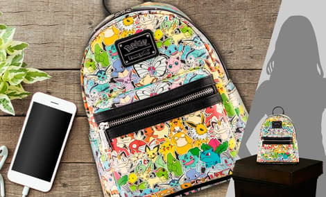 Gallery Feature Image of Pokémon Ombre Mini Backpack Backpack - Click to open image gallery