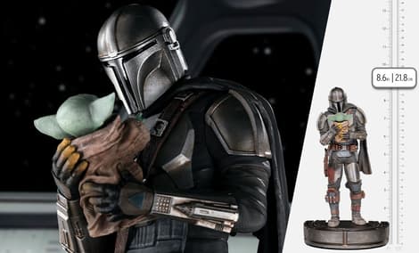 Gallery Feature Image of The Mandalorian and Grogu 1:10 Scale Statue - Click to open image gallery
