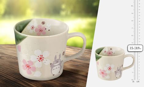 Gallery Feature Image of My Neighbor Totoro Sakura (Cherry Blossom) Mug Kitchenware - Click to open image gallery