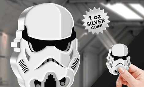 Gallery Feature Image of Imperial Stormtrooper Silver Collectible - Click to open image gallery