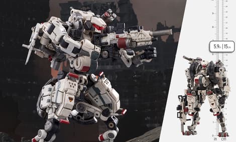 Gallery Feature Image of X-HLA01 Hurricane-Light Assault Dual Mode Mecha (White) Collectible Figure - Click to open image gallery