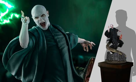 Gallery Feature Image of Voldemort and Nagini Statue - Click to open image gallery