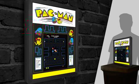 Pac Man Shadow Box Art By Artovision Sideshow Collectibles