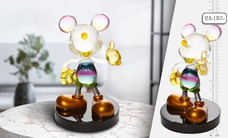 Gallery Feature Image of Rainbow Mickey Figurine - Click to open image gallery