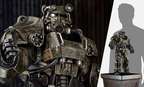 Gallery Feature Image of T-60 Camouflage Power Armor Sixth Scale Figure - Click to open image gallery