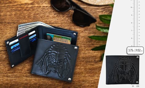 Gallery Feature Image of Predator Embossed Leather Wallet Wallet - Click to open image gallery