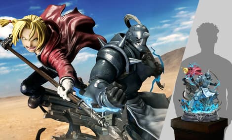 Gallery Feature Image of Edward and Alphonse Elric (Deluxe Version) Statue - Click to open image gallery