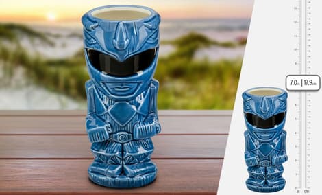 Gallery Feature Image of Blue Ranger Tiki Mug - Click to open image gallery