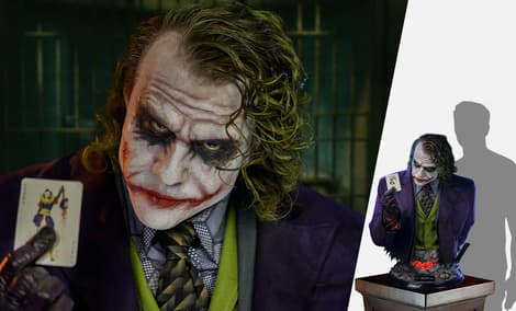 Gallery Feature Image of The Joker (The Dark Knight) Life-Size Bust - Click to open image gallery