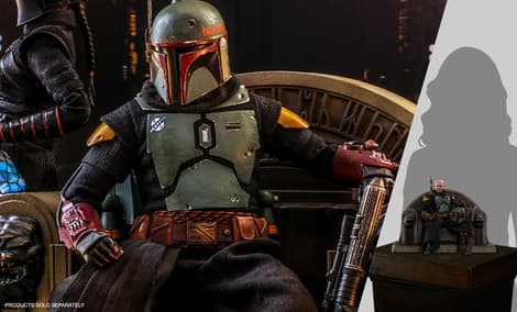 Gallery Feature Image of Boba Fett (Repaint Armor) and Throne Sixth Scale Figure Set - Click to open image gallery